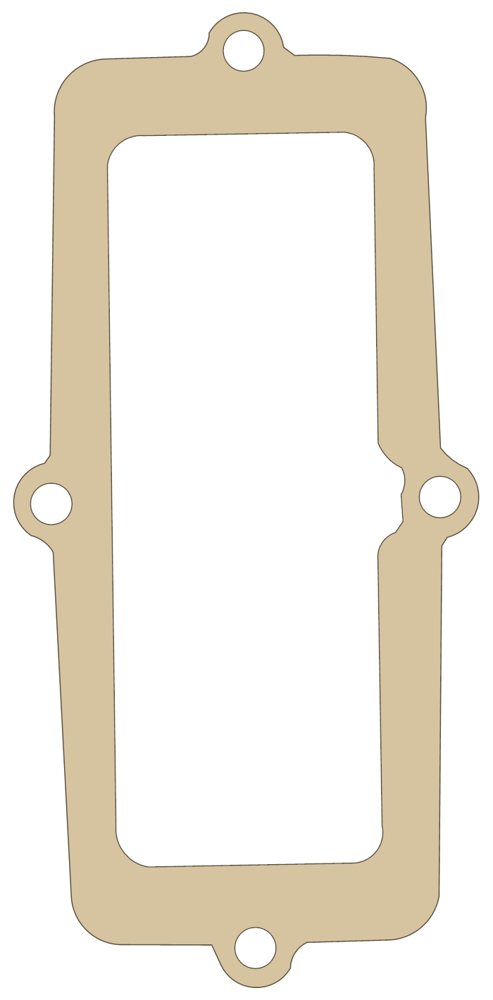 Yamaha Cylinder gasket outline, OEM 5CU-11351-00, A material