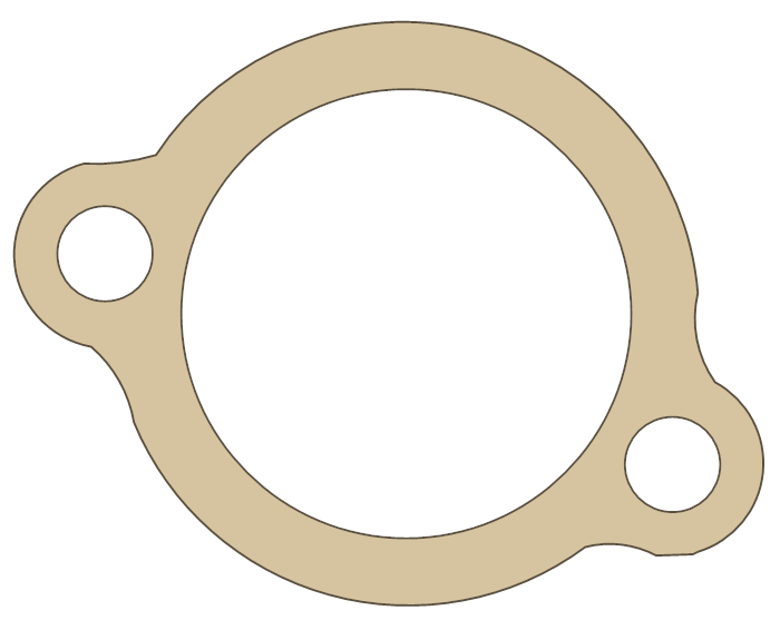 Yamaha VMX12 Tensioner gasket outline