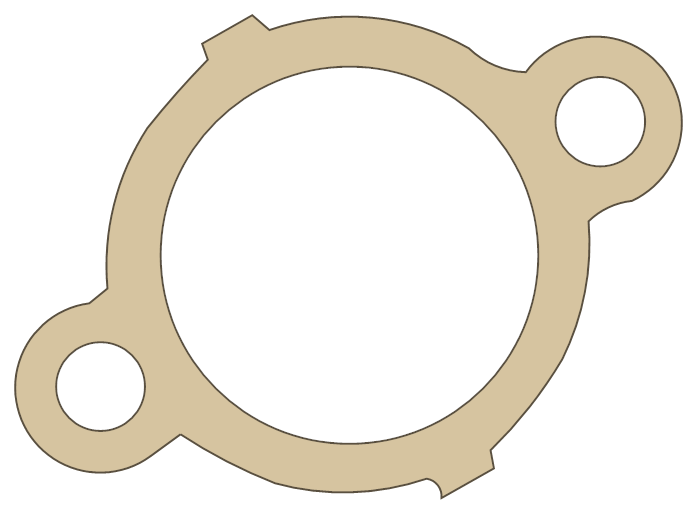 Yamaha 3VD-12213-00 gasket outline, OEM 3VD-12213-00, A material