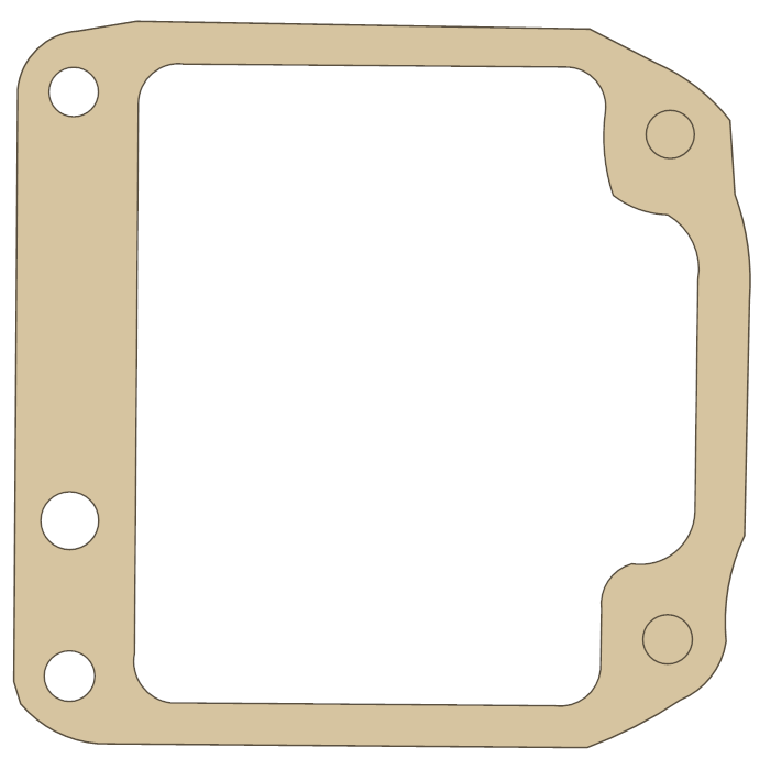 Yamaha 4G0-14984-00 gasket outline, OEM 4G0-14984-00, B material
