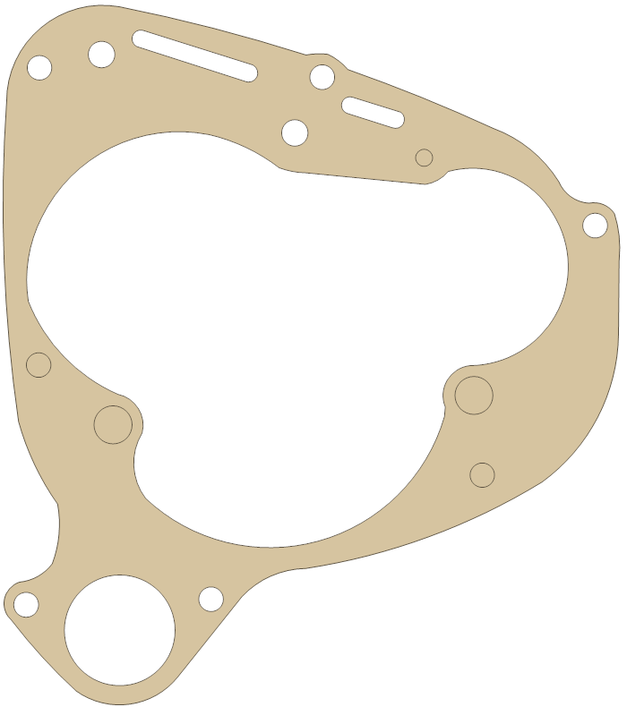 Yamaha XVZ13 Housing gasket outline