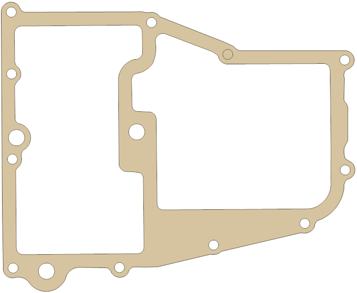 Yamaha 3VD-15463-00 gasket outline, OEM 3VD-15463-00, A material