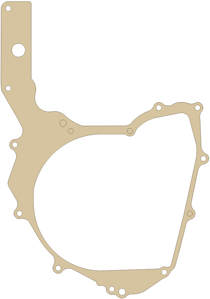 Yamaha 3VD-15451-00 gasket outline, OEM 3VD-15451-00, A material