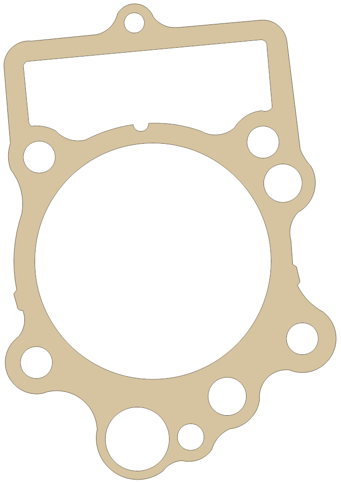 Yamaha XVS65 Cylinder gasket outline