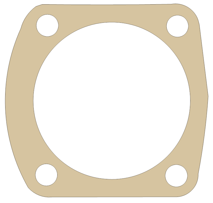 Yamaha XS2 Gasket gasket outline
