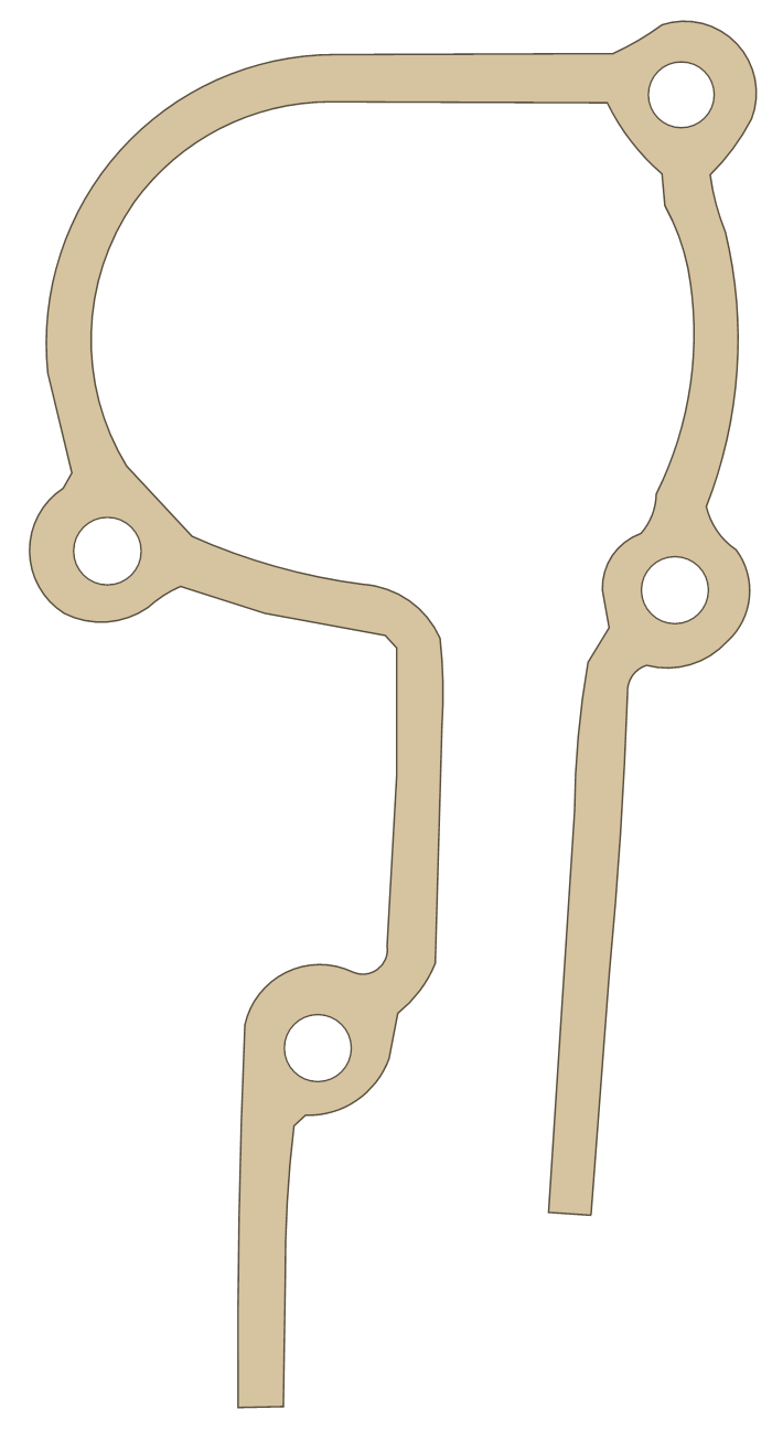 Yamaha WR250 Housing 2 gasket outline