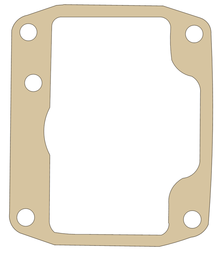 Yamaha WR250 Front Chamber gasket outline