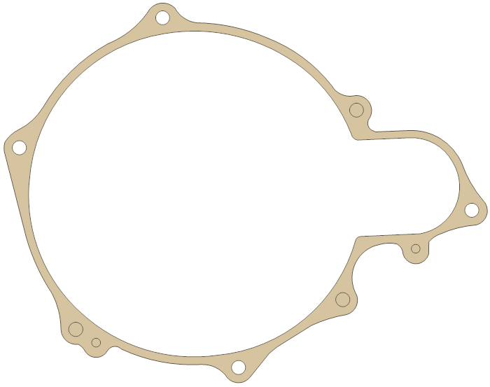 Yamaha WR250 Carburetor Cover gasket outline