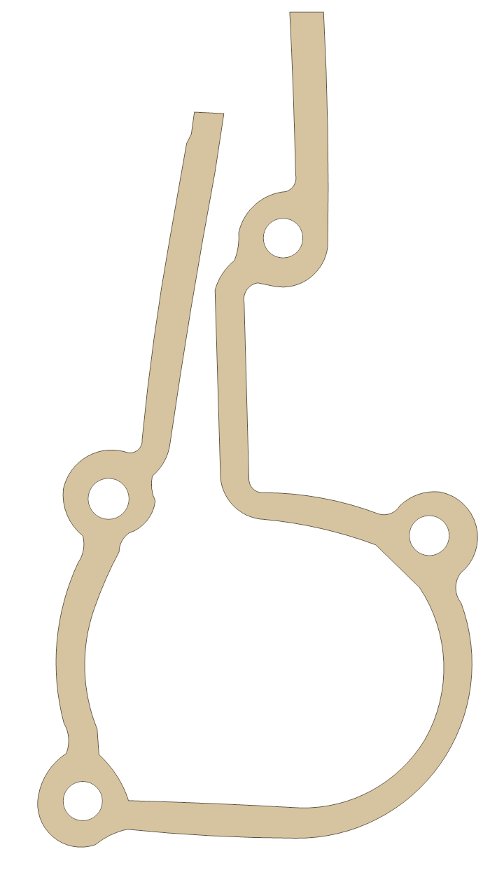Yamaha WR250 Housing gasket outline