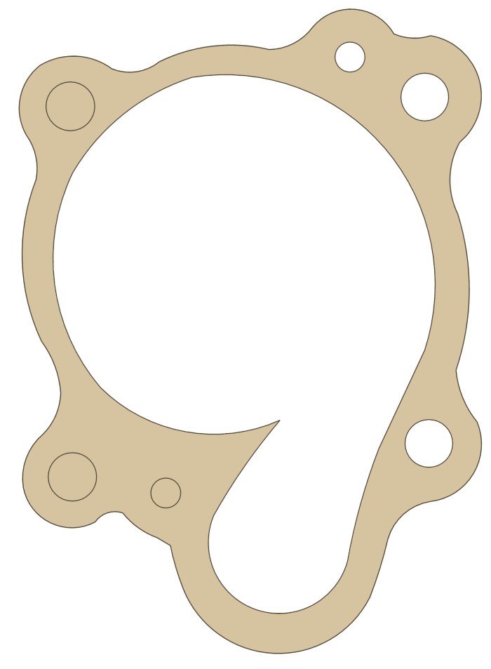Yamaha WR250 Housing Cover gasket outline