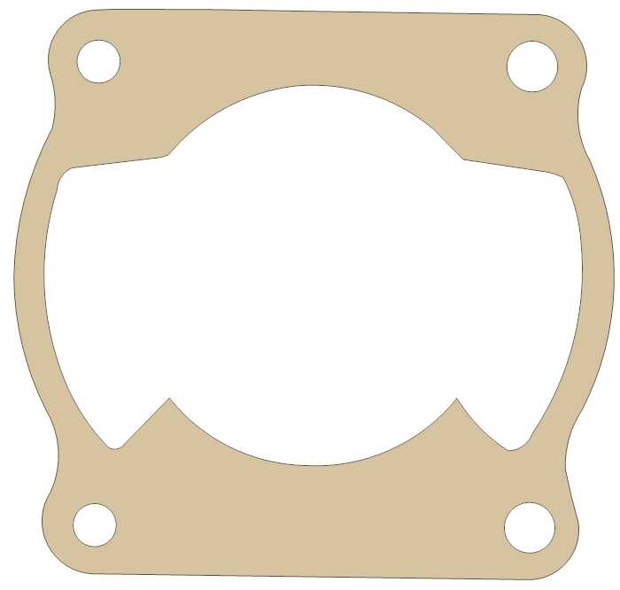 Yamaha YFS200 Blaster Cylinder Base gasket outline