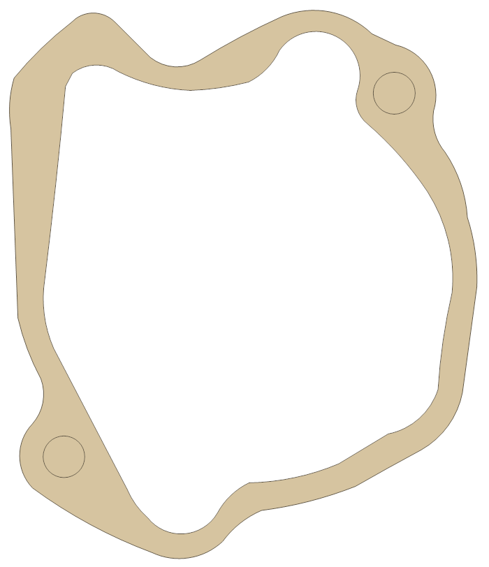 Yamaha TT/XT500 Gasket gasket outline