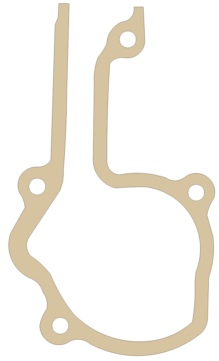 Yamaha YZ250 Housing gasket outline