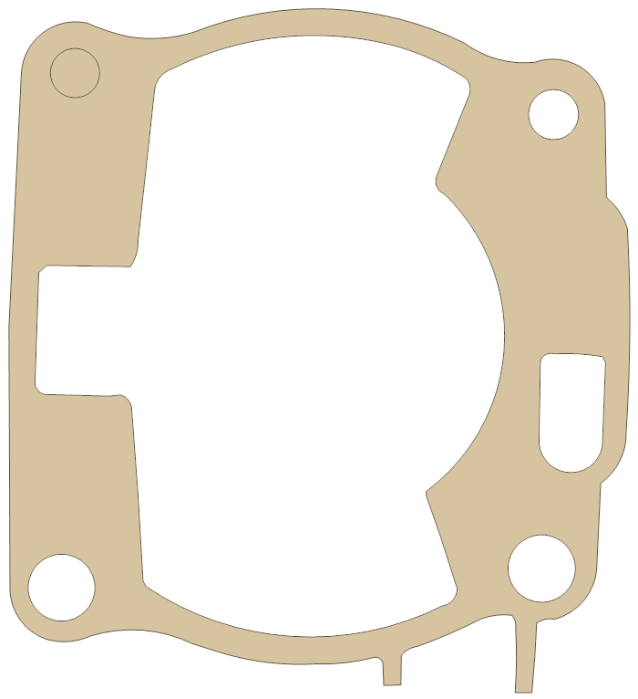 Yamaha YZ250 Cylinder gasket outline