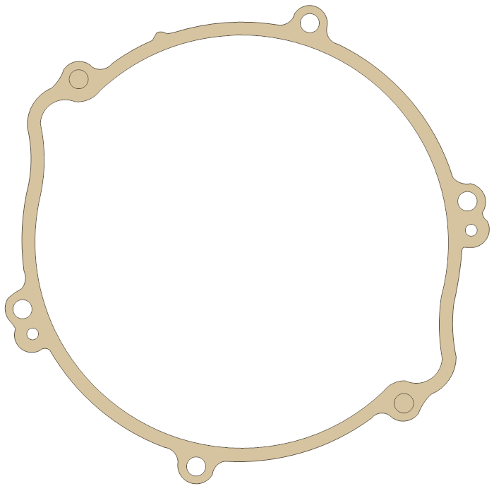 Yamaha YZ125 Clutch Cover gasket outline