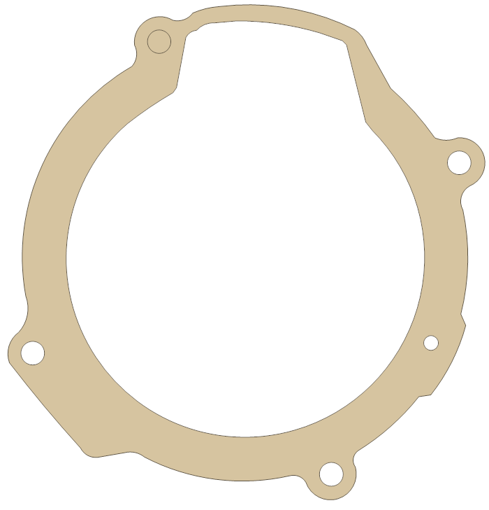 Yamaha YZ125 Crankcase gasket outline