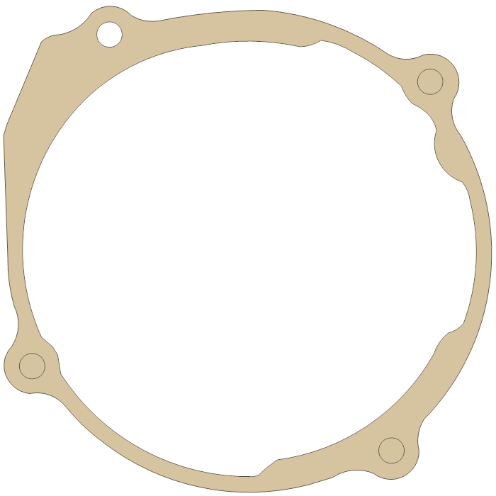 Yamaha YZ250 Crankcase Cover gasket outline