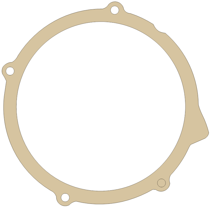 Yamaha YFM400S Big Bear Carburetor Cover gasket outline