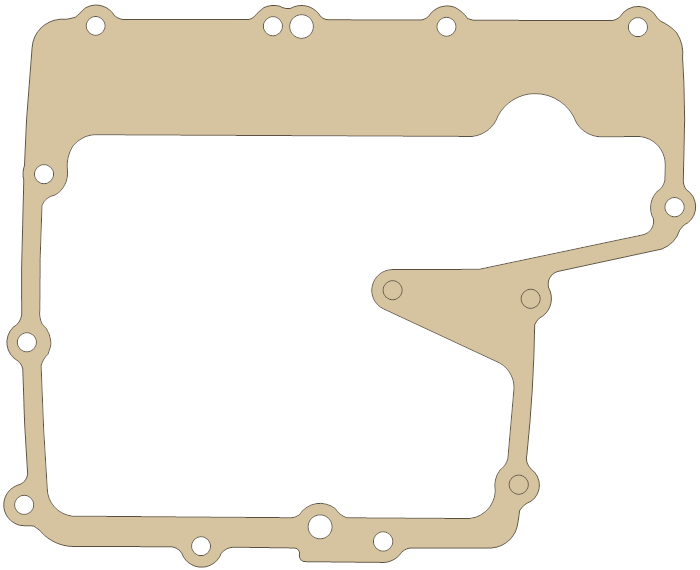 Yamaha YFZ R6 Strainer Cover gasket outline