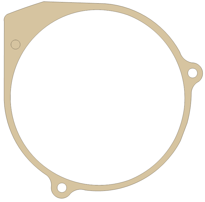 Yamaha IT175 Gasket gasket outline