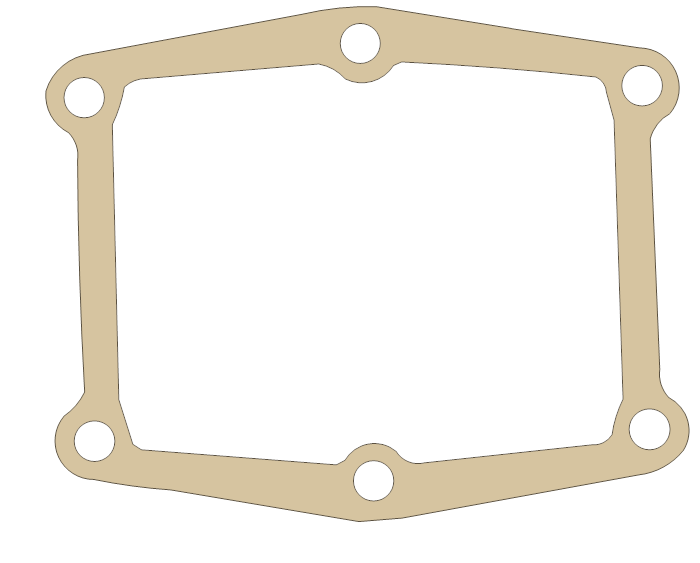 Yamaha YZ250 Valve Seat gasket outline