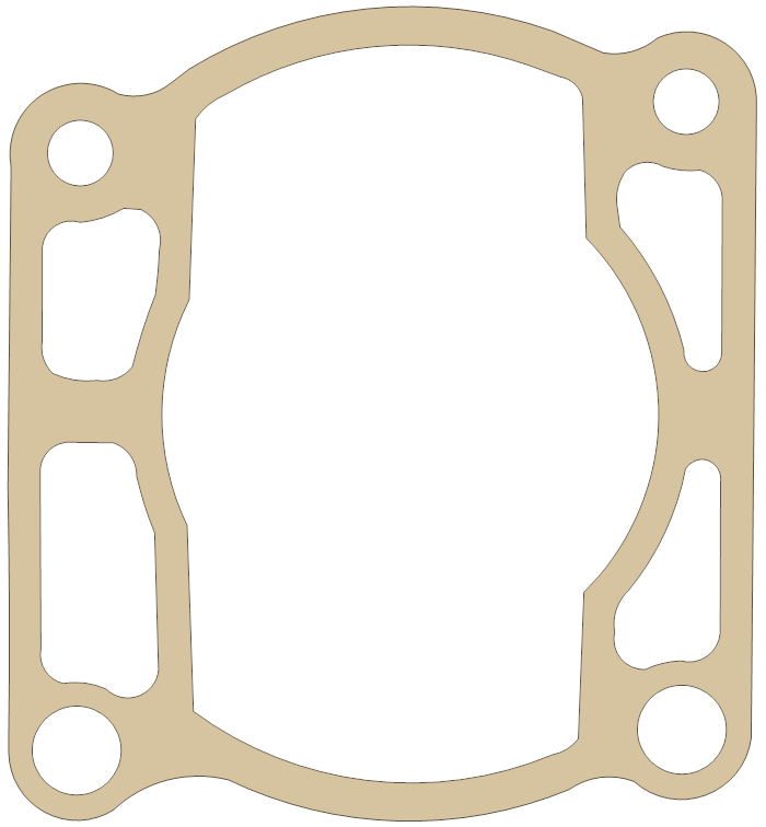 Yamaha YZ250 Cylinder gasket outline