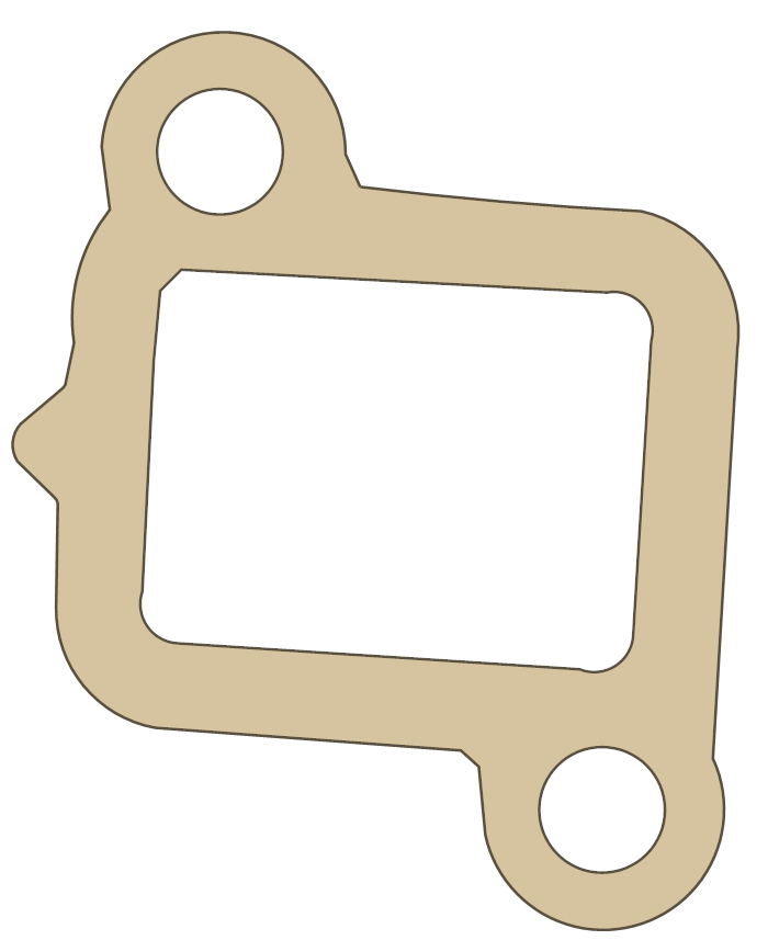 Yamaha XJ550R Tensioner gasket outline