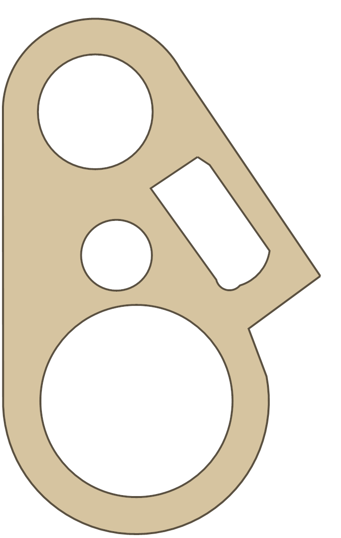Yamaha PW50 Gasket gasket outline