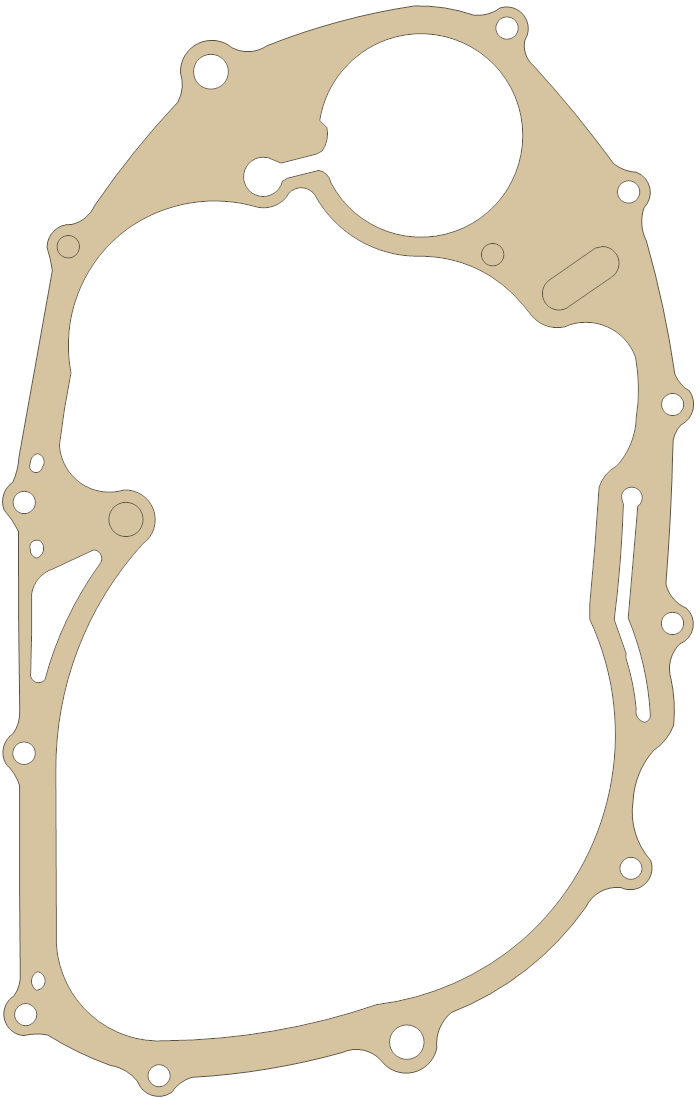 Yamaha Verago 600 L. Cover gasket outline