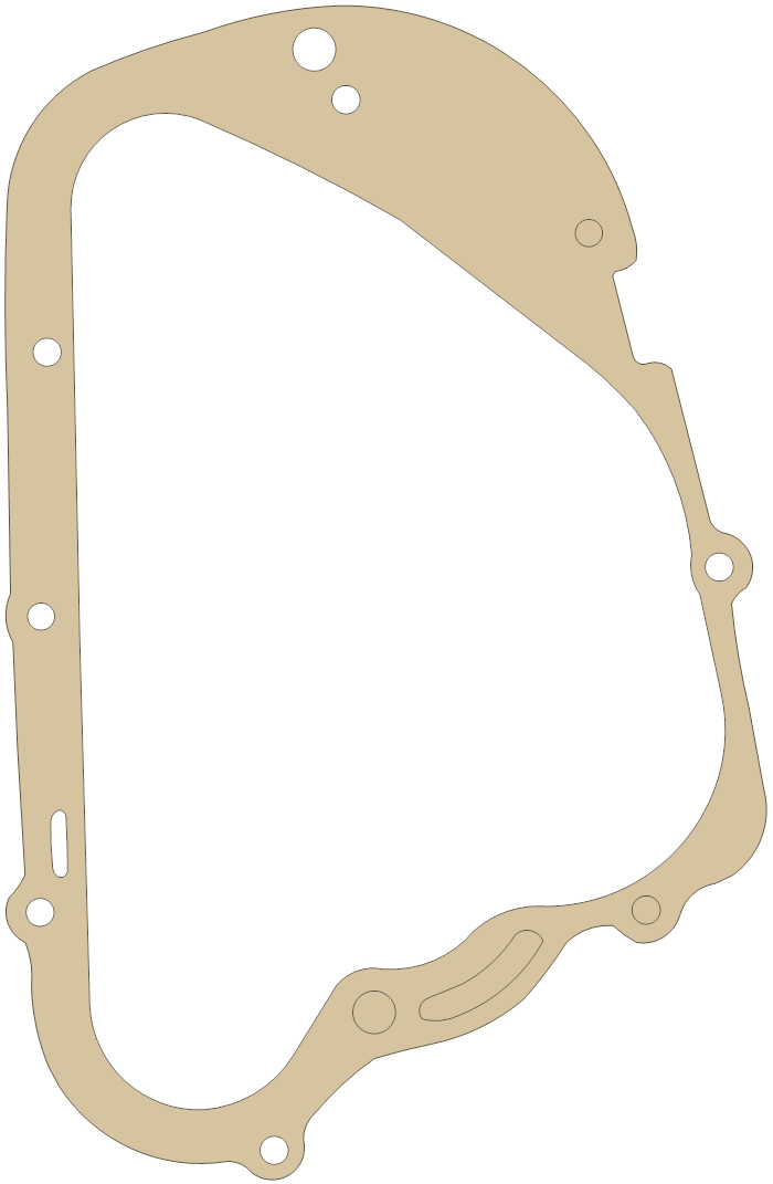 Yamaha Gasket gasket outline, OEM 132-15451-00, A material