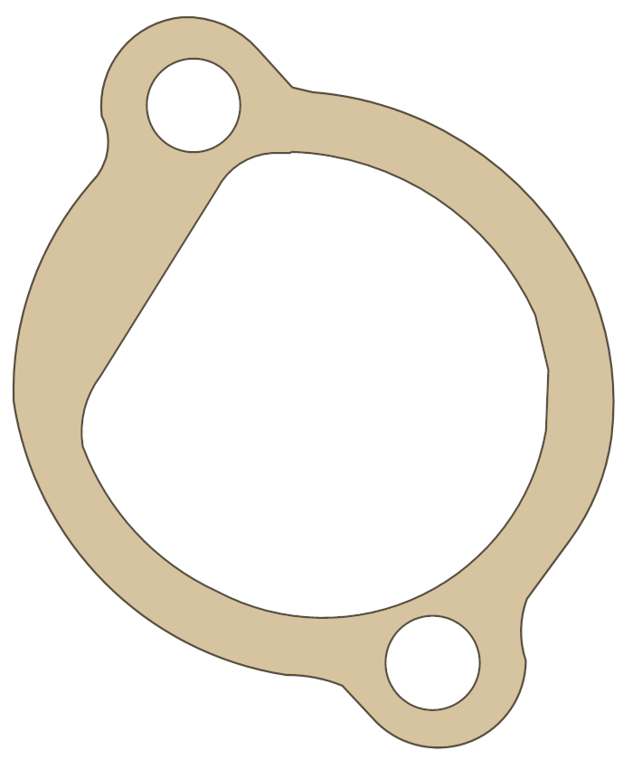 Yamaha XV535T Tensioner Case gasket outline