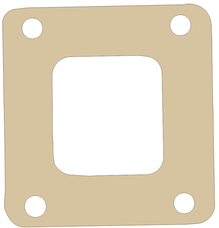 V-Force Reed gasket outline, OEM Reed, A material