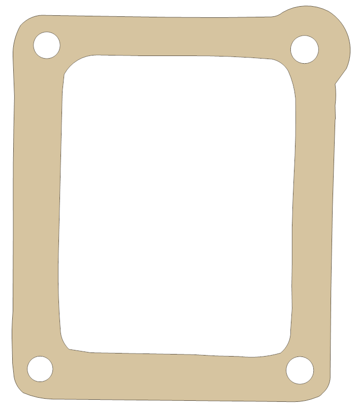 V-Force KX125 Reed Cage gasket outline