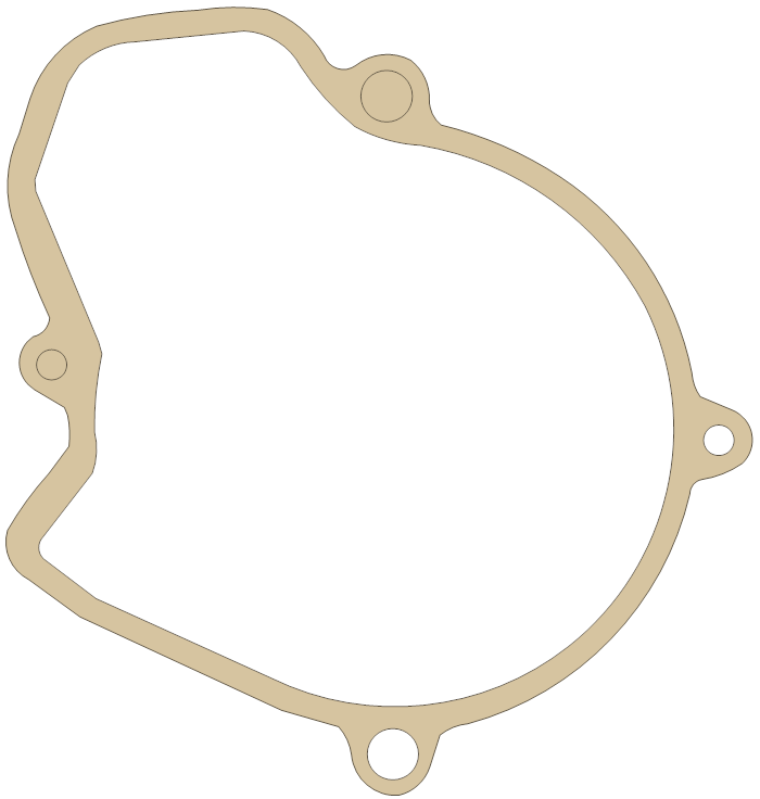 KTM 400MXC Ignition Cover gasket outline