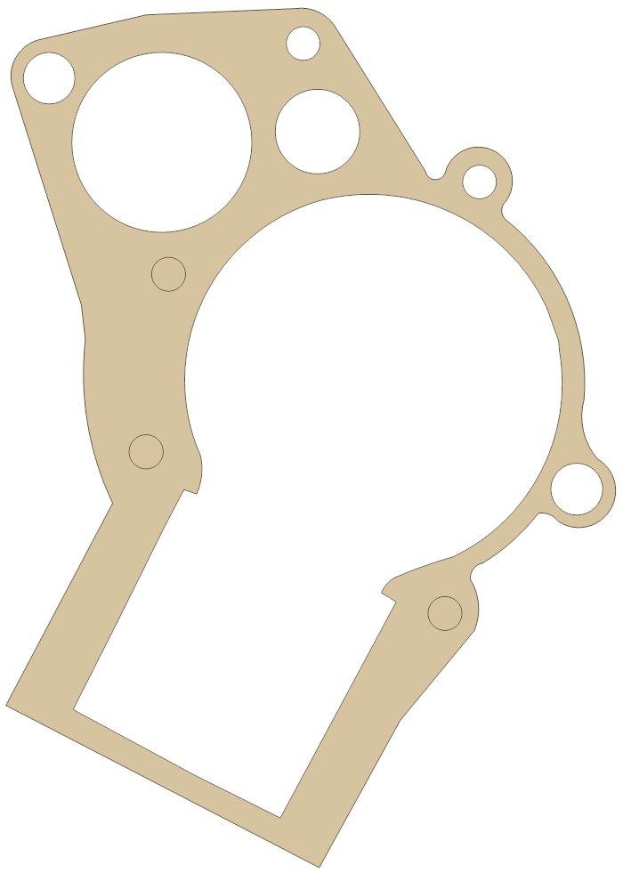 KTM 50 JR ADVENTURE Engine Case gasket outline