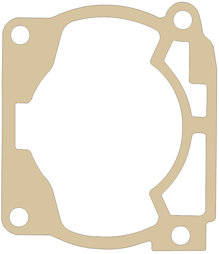 KTM Base gasket outline, OEM 54830030005, A material