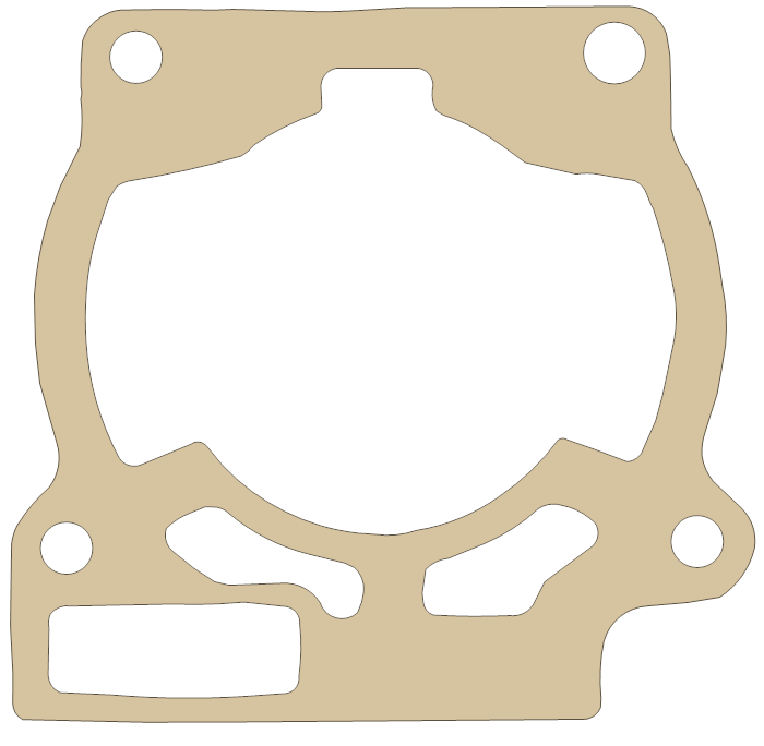 KTM Cylinder gasket outline, OEM 50330035020, A material