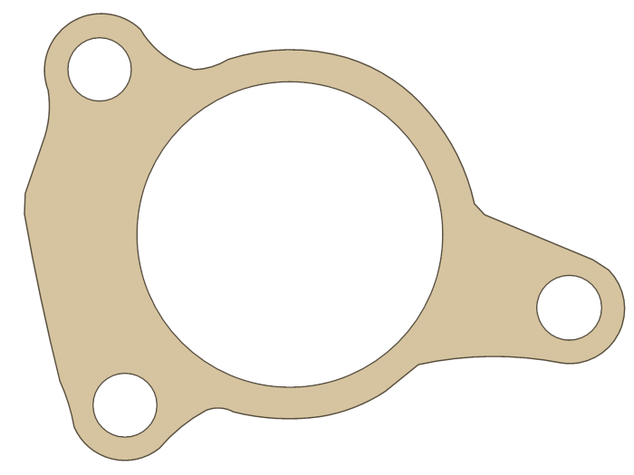 KTM Slave Cylinder gasket outline, OEM 59032065000, D material