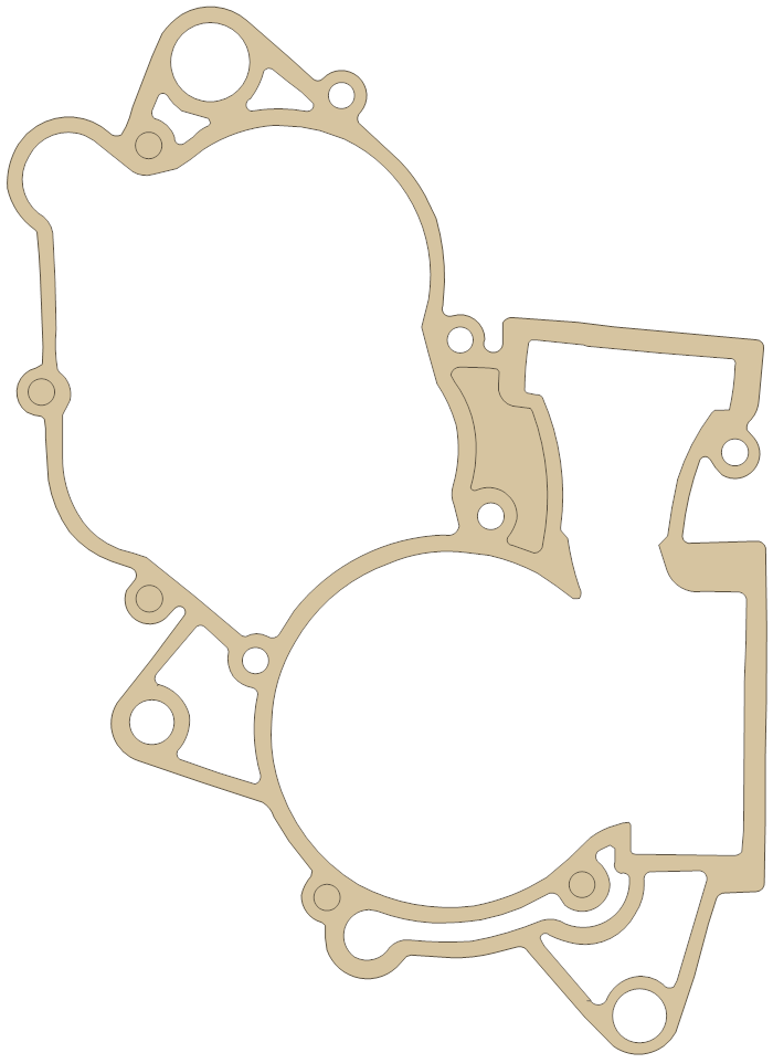 KTM Engine Case gasket outline, OEM 47030039000, A material