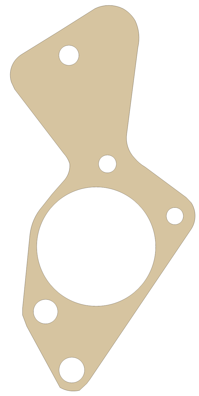 KTM Cover 2 gasket outline, OEM Cover 2, A material