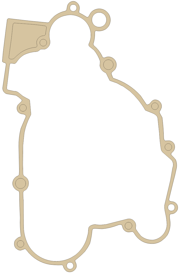 KTM Inner Clutch Cover gasket outline, OEM 47030025000, A material