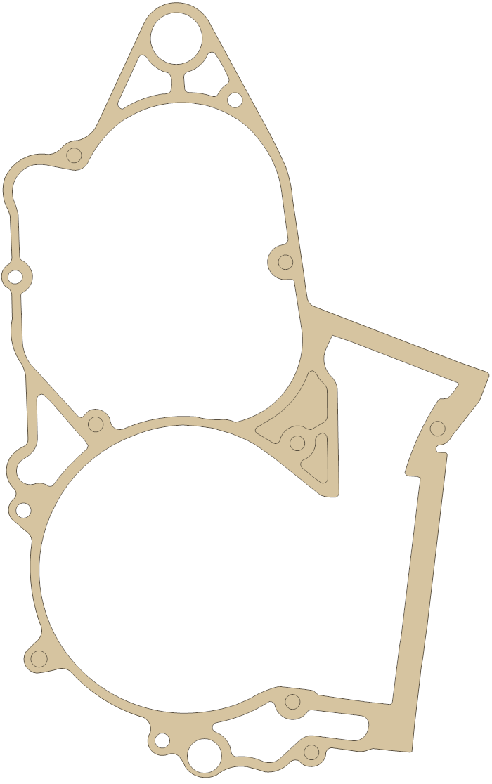 KTM Crankcase gasket outline, OEM 54830039000, A material