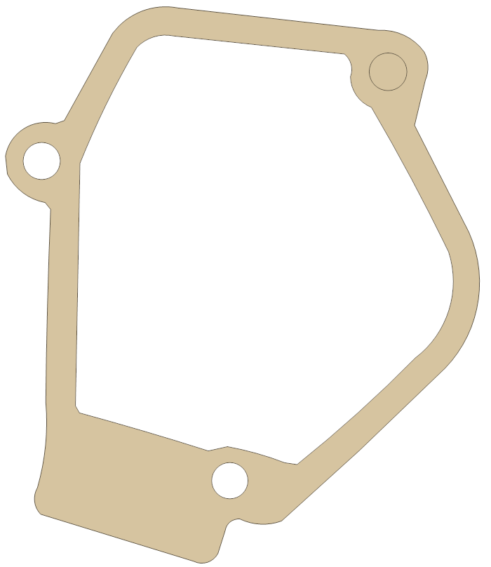 KTM 300MXC Control Cover RH gasket outline