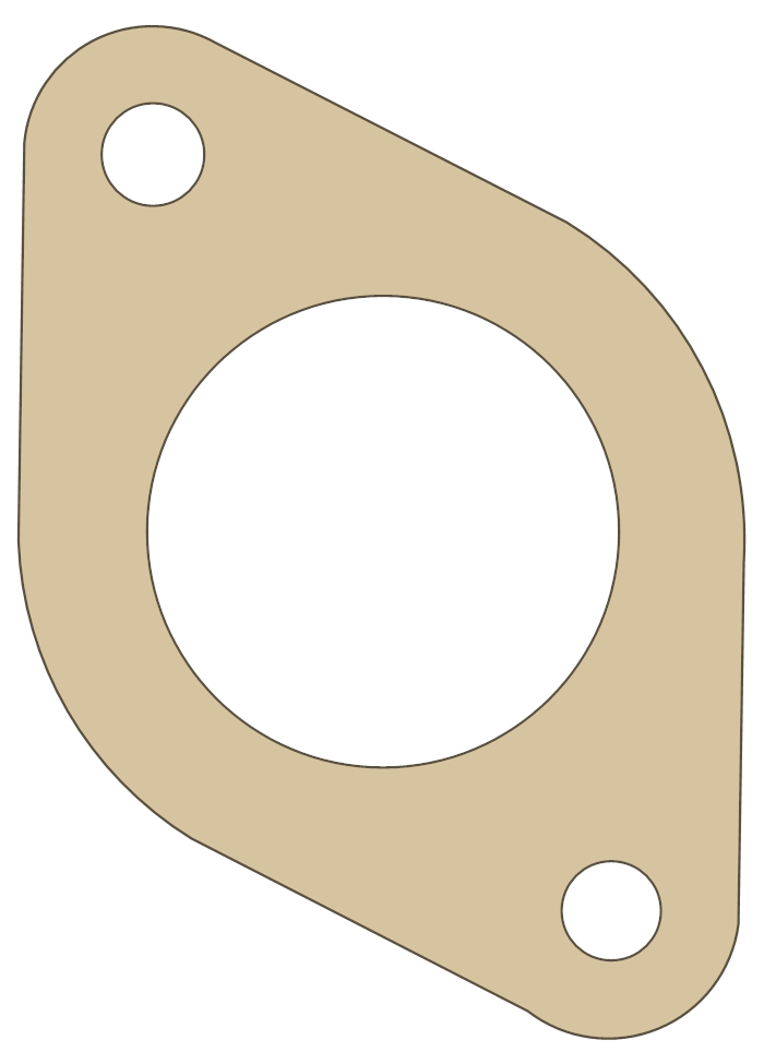 KTM 50 JR ADVENTURE Exhaust gasket outline