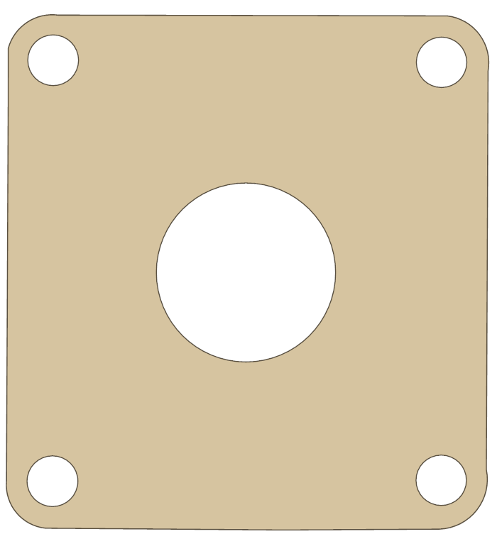 KTM 50 SR ADVENTURE Intake Flange gasket outline