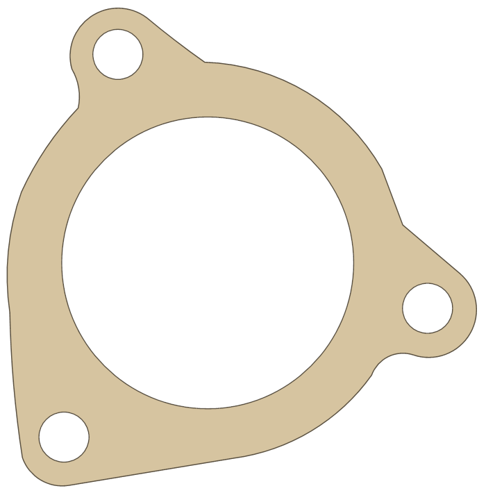 KTM 640LC4E Intake Flange gasket outline