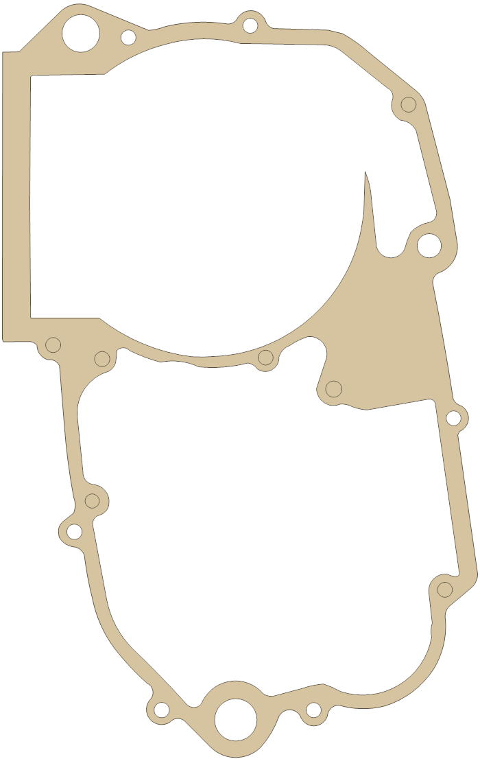 KTM 640LC4E Crankcase gasket outline
