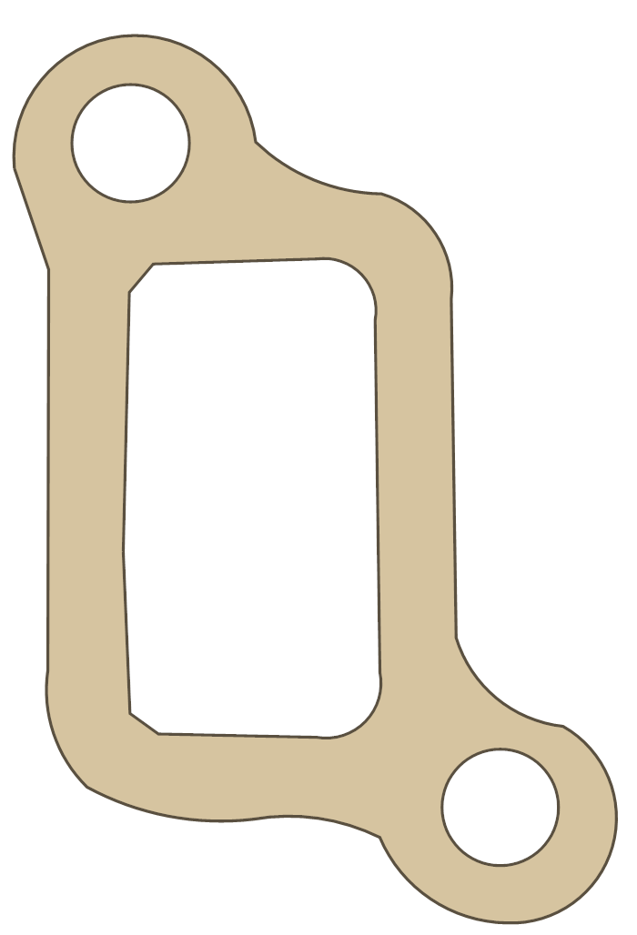 KTM 200MXC Control Volume gasket outline