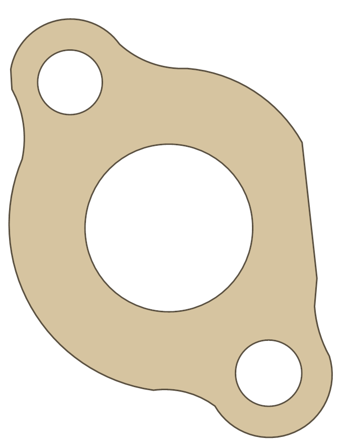 KTM 200MXC Closing Cover gasket outline