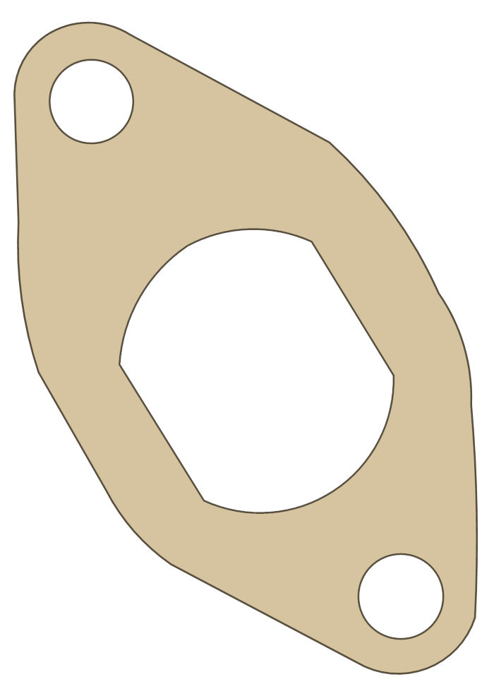 KTM Cam Chain Tensioner gasket outline, OEM 58036005100, B material